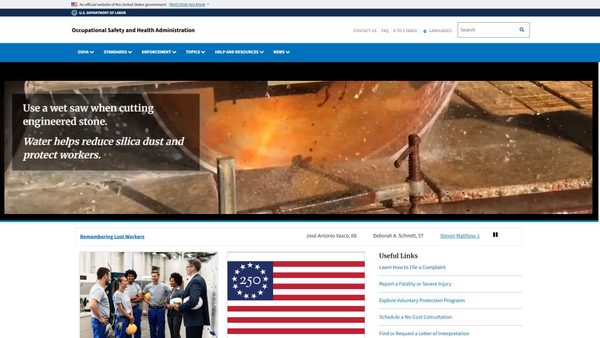 osha.gov screenshot