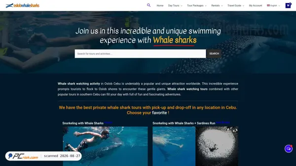 Screenshot van oslobwhalesharks.com