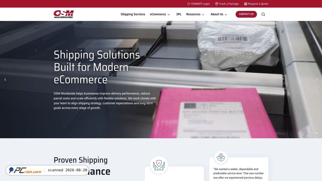 Screenshot of osmworldwide.com