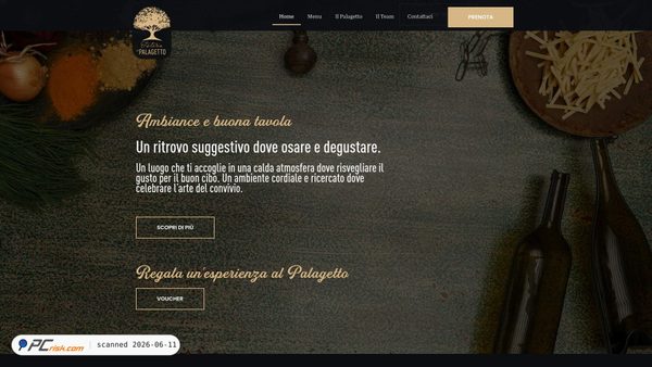 osteriailpalagetto.it screenshot