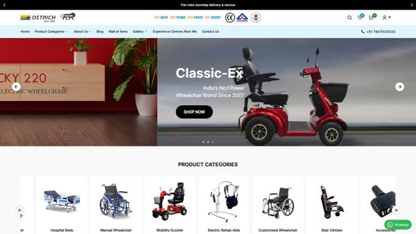 ostrichmobility.com screenshot