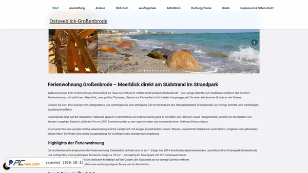 Captura de ostseeblick-grossenbrode.de