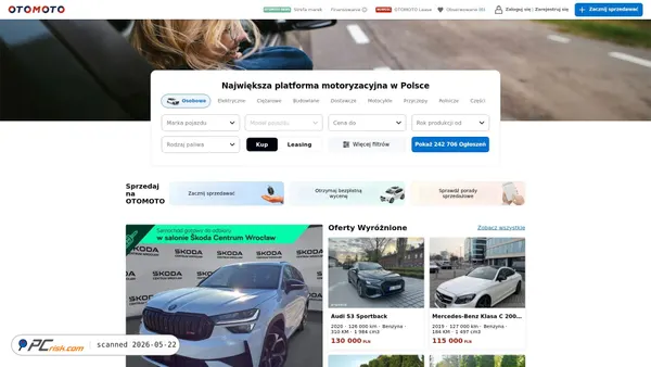 otomoto.pl screenshot