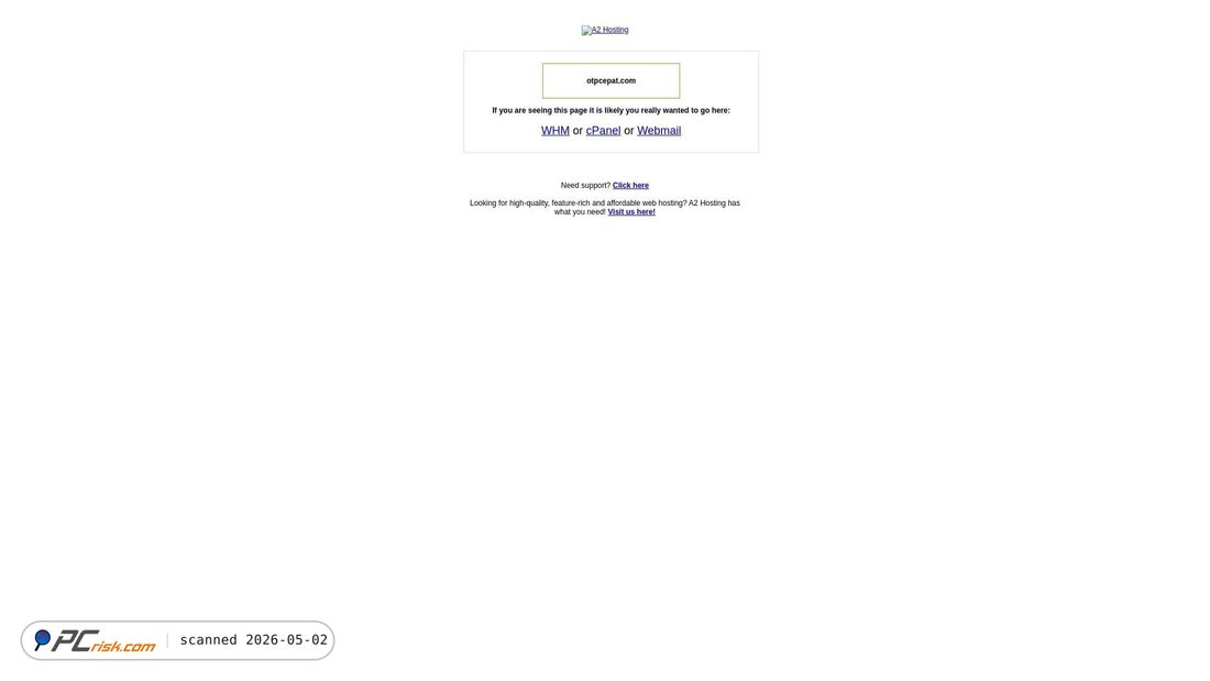 Captura de pantalla de otpcepat.com