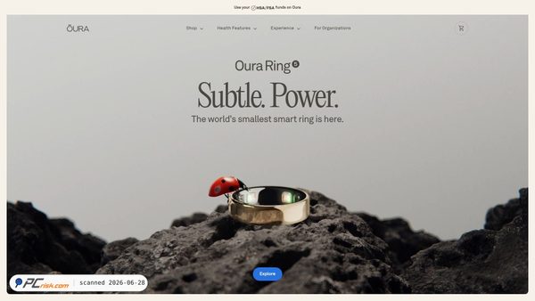 ouraring.com screenshot