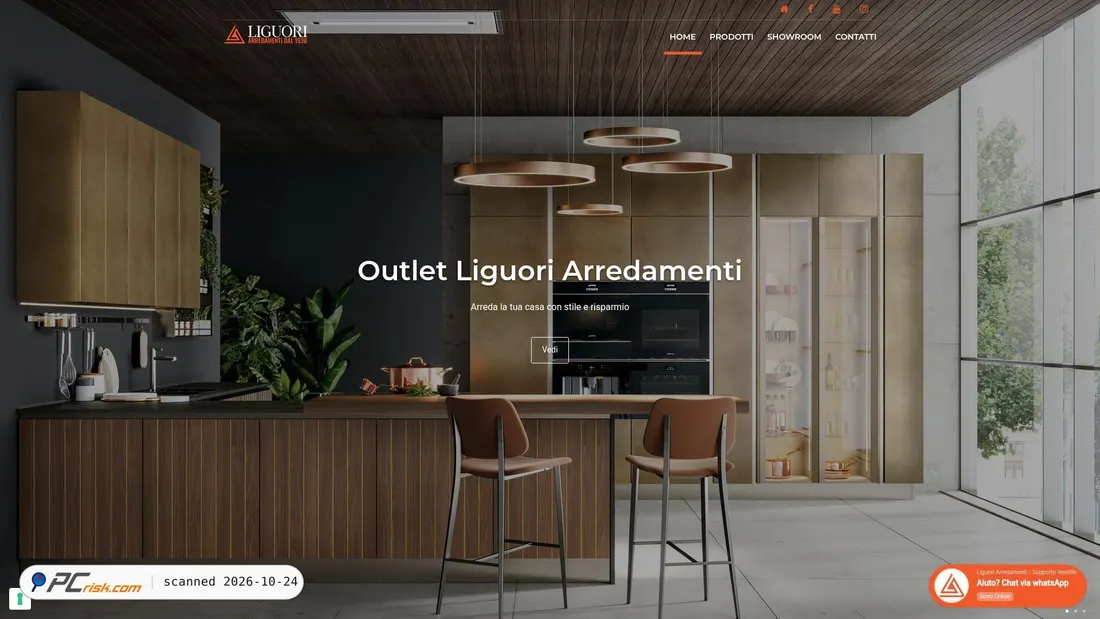 Screenshot von outlet-arredamenti.it