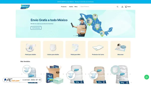 outletdepanales.com screenshot