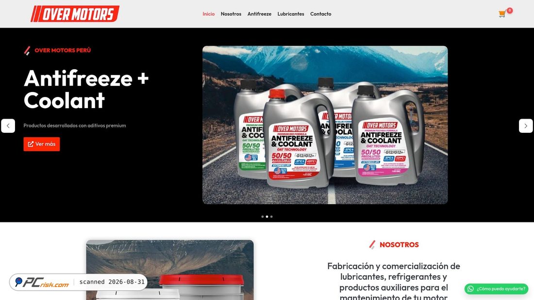 Zrzut ekranu overmotorsperu.com