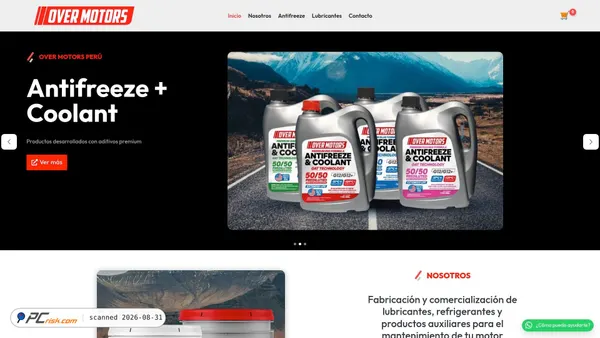 overmotorsperu.com Screenshot