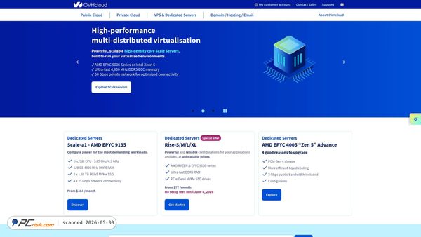 ovh.com screenshot