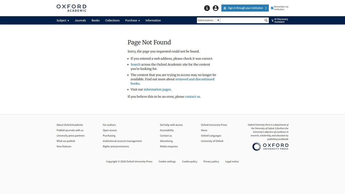 Screenshot of oxfordjournals.org