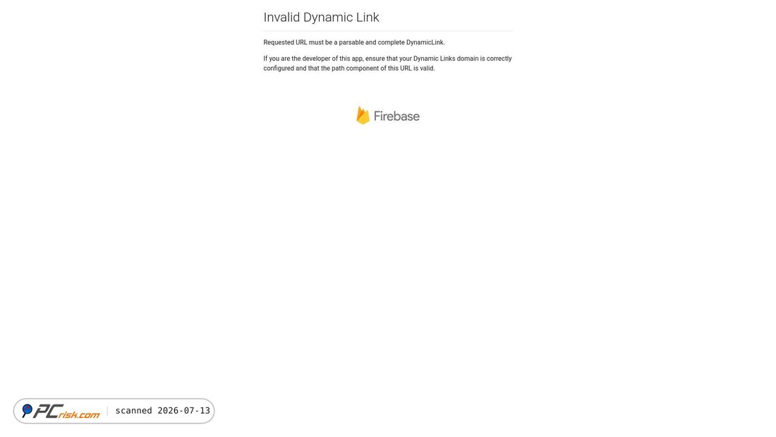 Screenshot of page.link