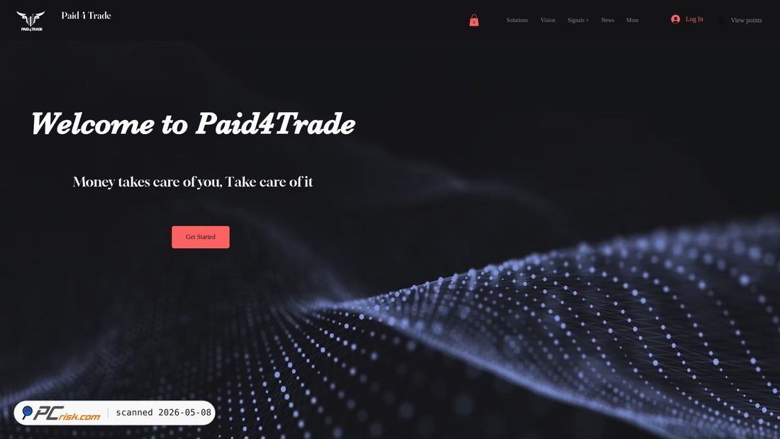 Captura de pantalla de paid4trade.com