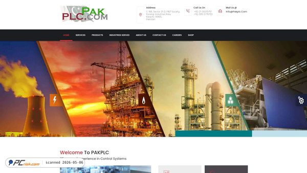 pakplc.com screenshot