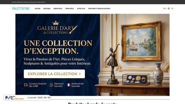 palettefine.fr screenshot
