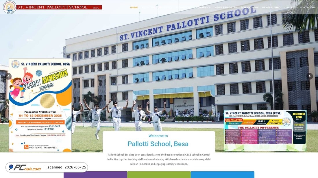 Screenshot di pallottischoolbesa.com