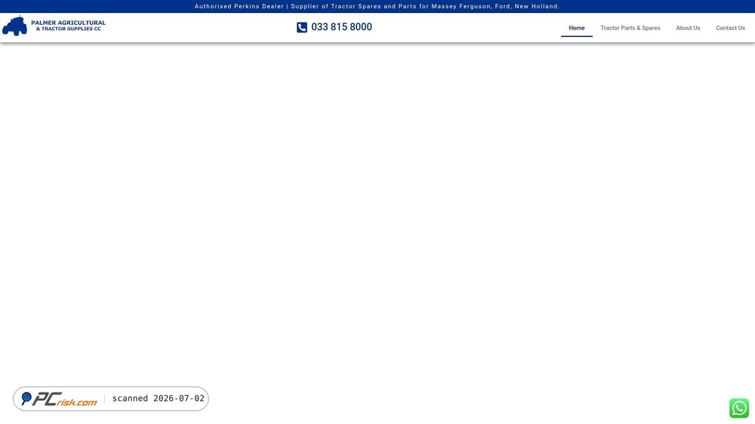 Screenshot of palmerag.co.za