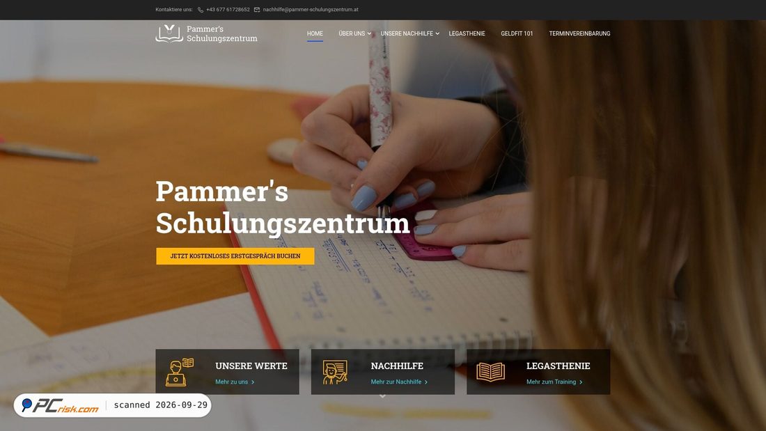 Zrzut ekranu pammer-schulungszentrum.at