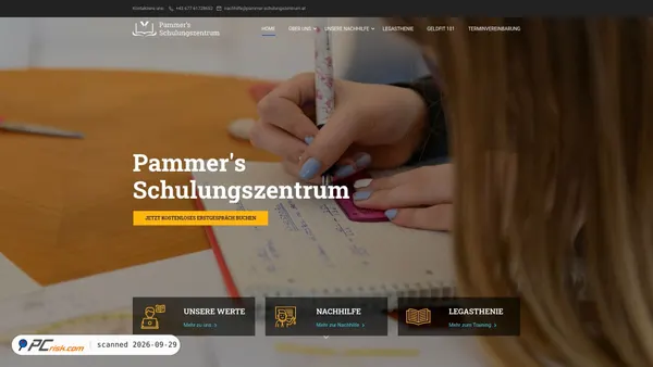 Screenshot van pammer-schulungszentrum.at