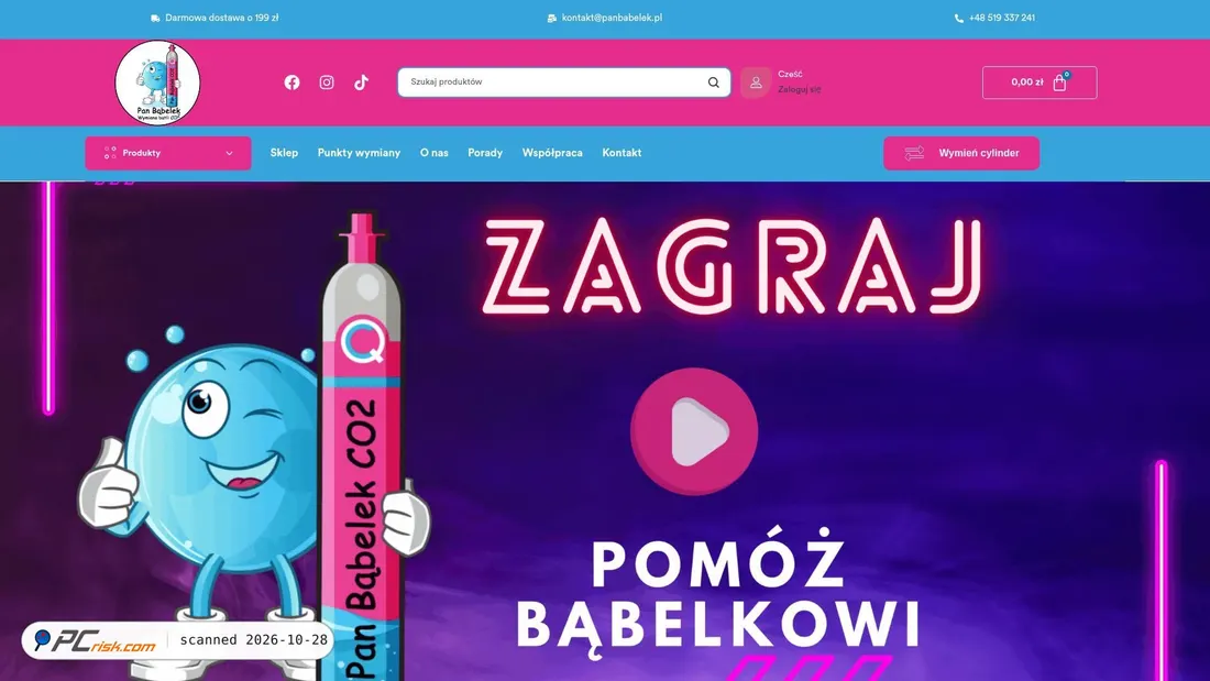 Screenshot of panbabelek.pl
