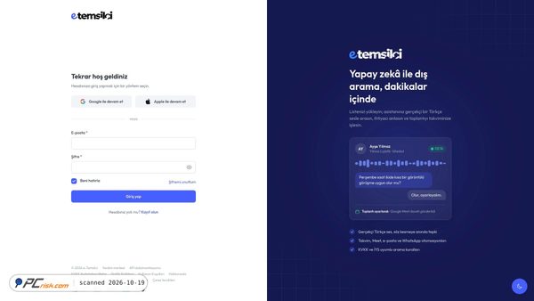 panel.etemsilci.com Screenshot