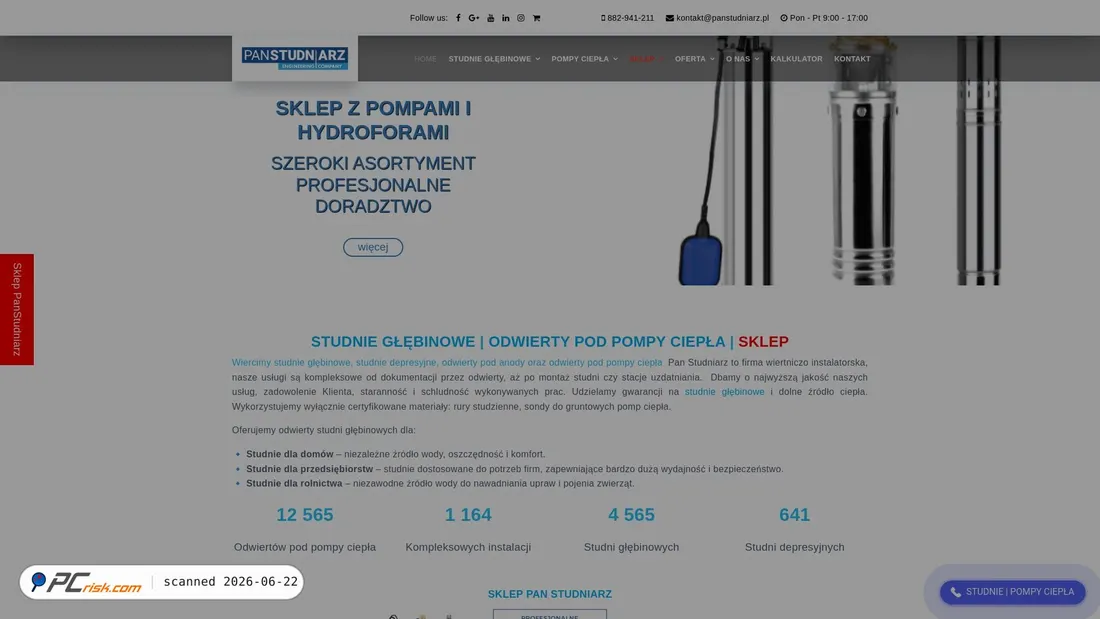 Screenshot of panstudniarz.pl