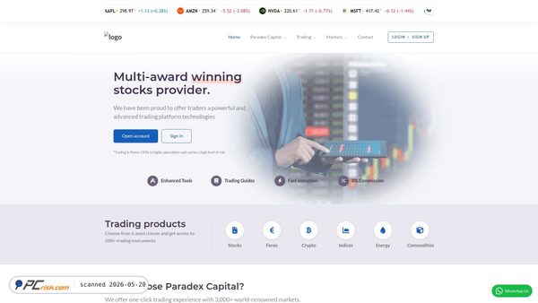 paradexcapital.org screenshot