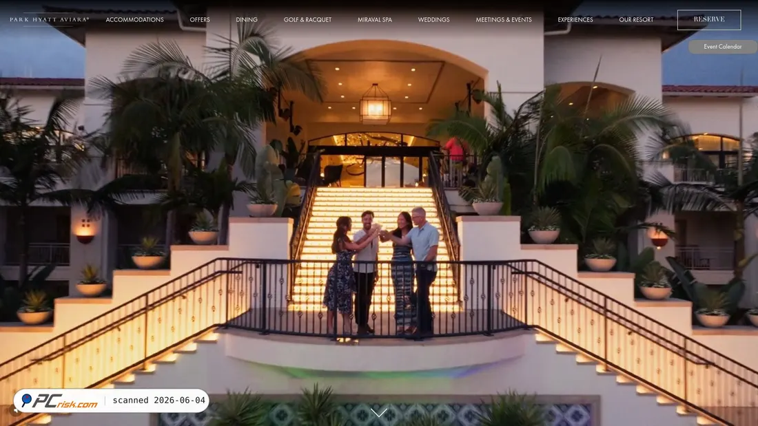 Screenshot von parkhyattaviara.com