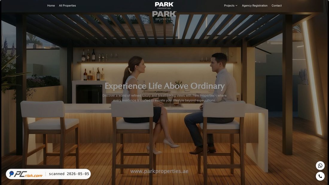 Screenshot von parkproperties.ae