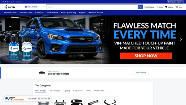 partifyusa.com screenshot