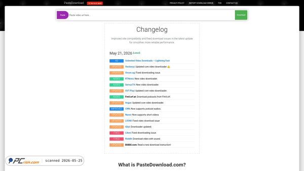 pastedownload.com screenshot
