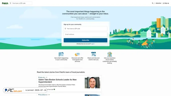 patch.com screenshot