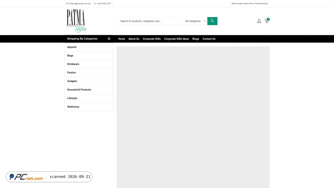 Screenshot of patma.com.sg