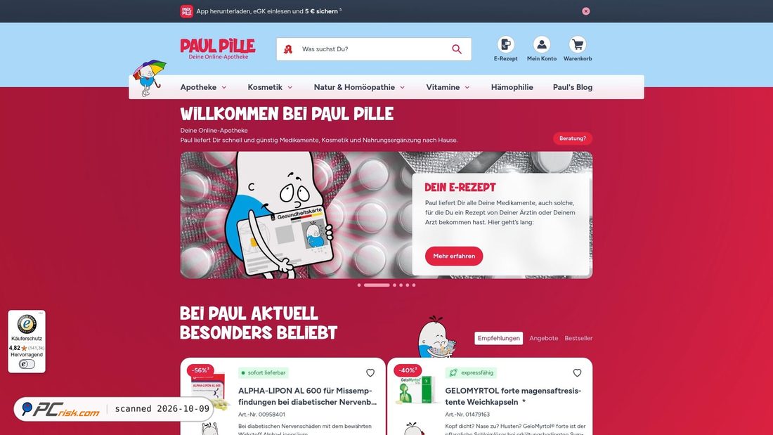 Captura de ecrã de paul-pille.de