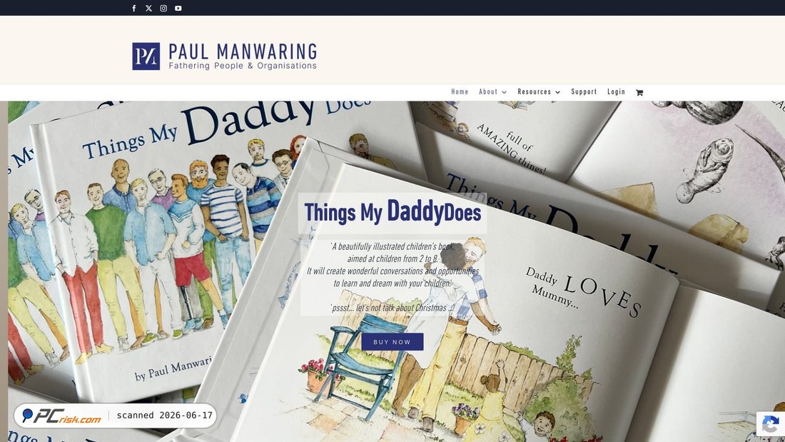 Screenshot of paulmanwaring.com
