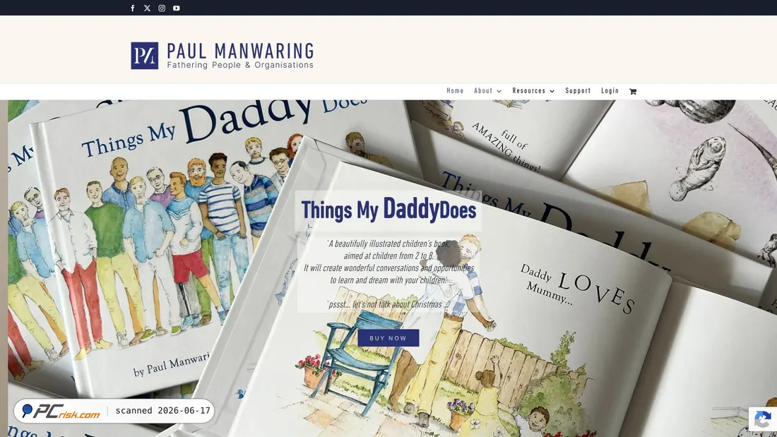 Screenshot di paulmanwaring.com