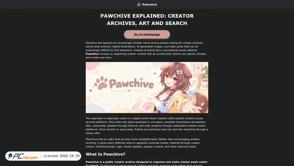 Captura de pawchive.co