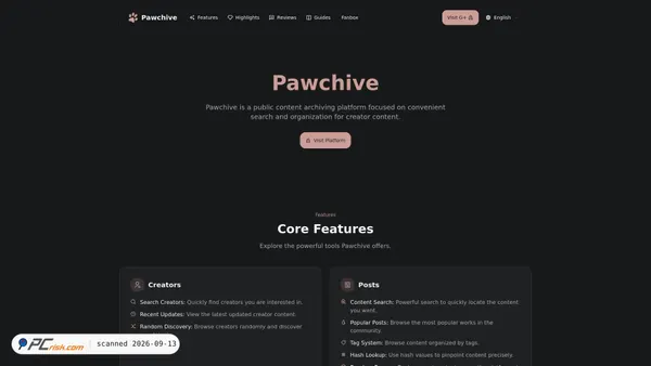Zrzut ekranu pawchive.org