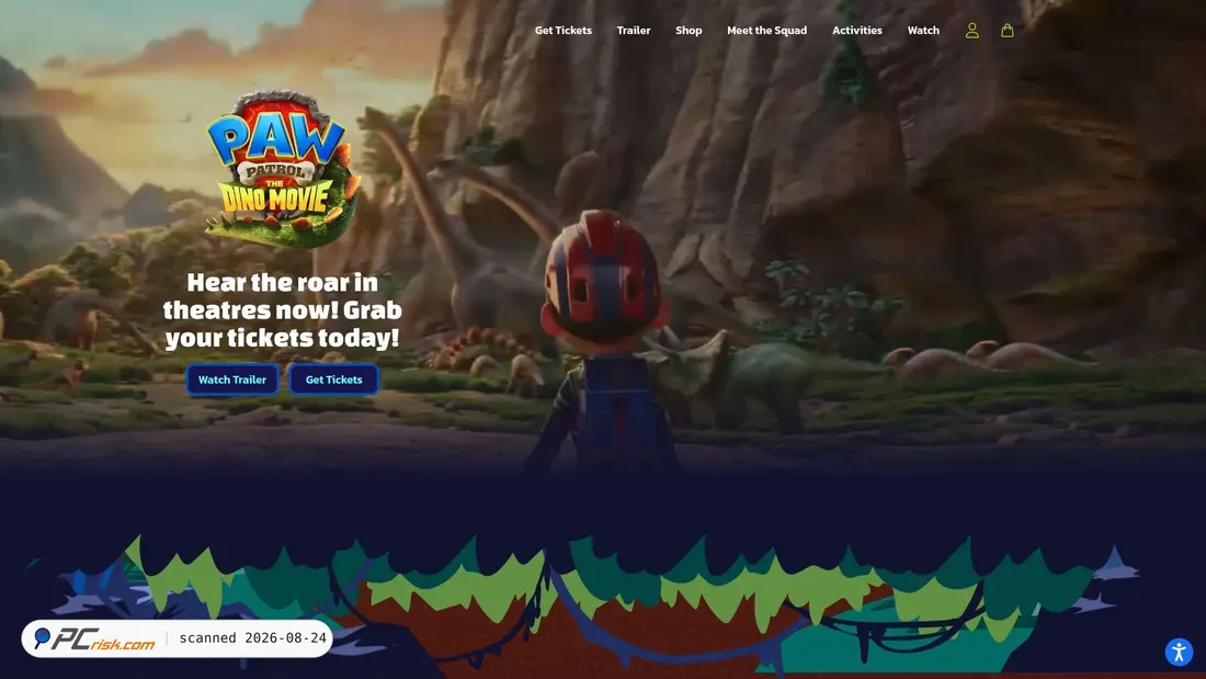 Screenshot of pawpatrol.com