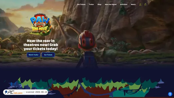 pawpatrol.com screenshot