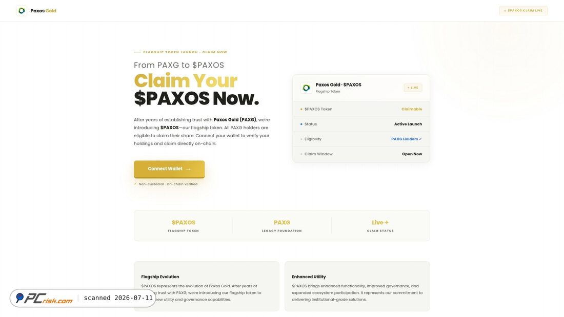Screenshot of paxolaunch.live
