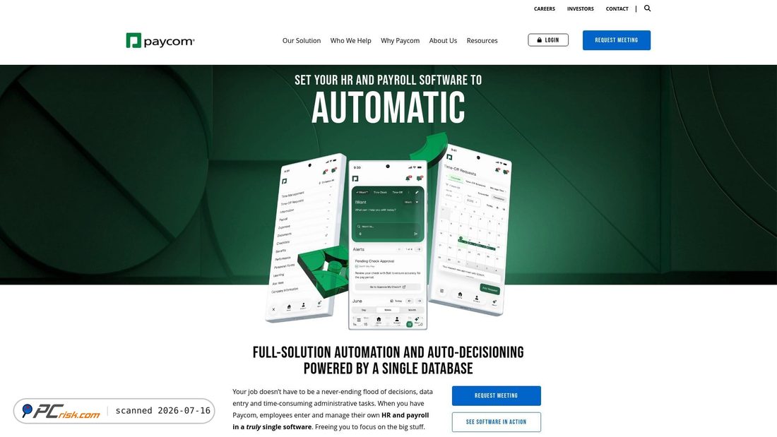 Screenshot of paycomonline.net