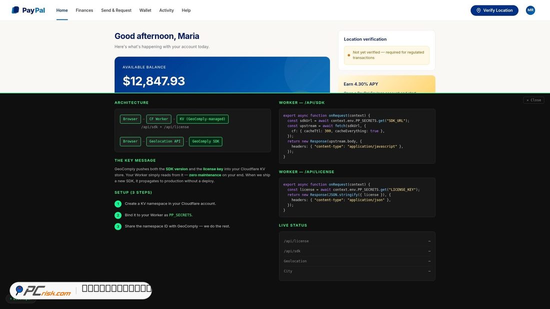 Screenshot of paypal-demo.pages.dev