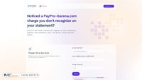 Captura de ecrã de paypro-garena.com