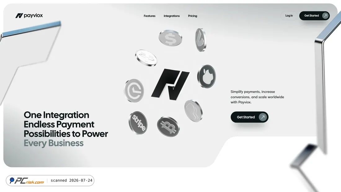 Screenshot of payviox.com