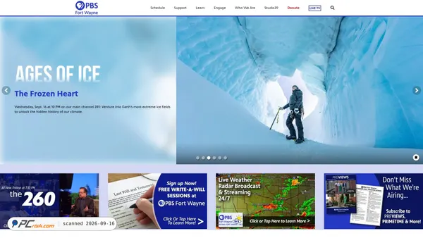pbsfortwayne.org screenshot