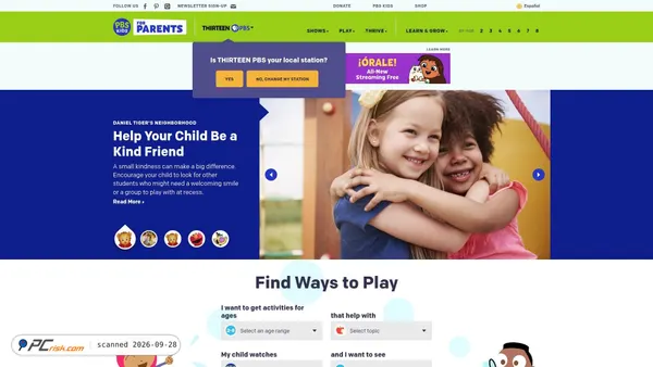 pbskidsforparents.org screenshot