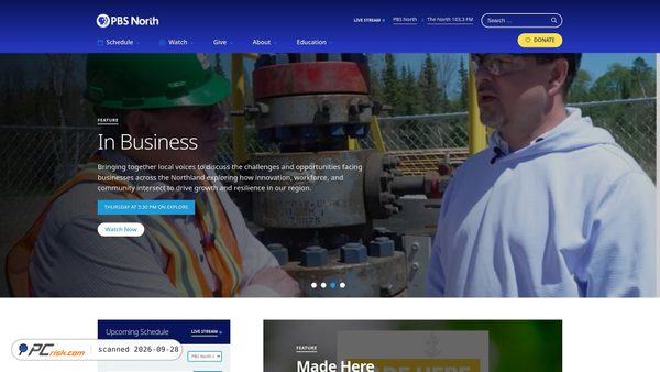 pbsnorth.org screenshot