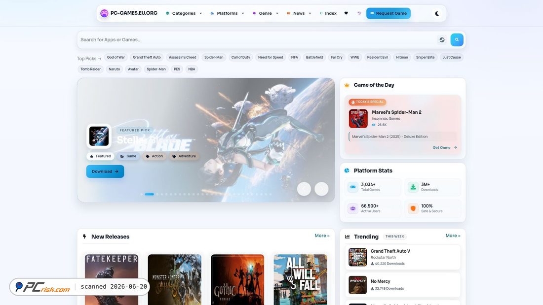 Screenshot of pc-games.eu.org