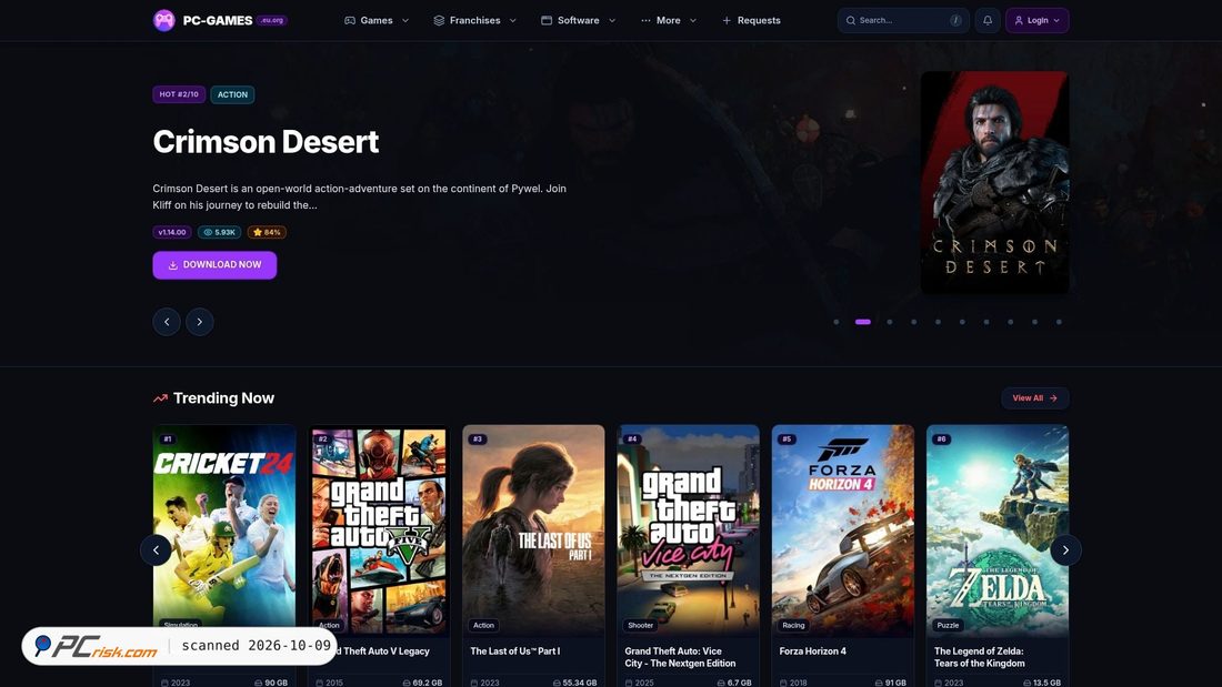 Screenshot di pc-games.eu.org